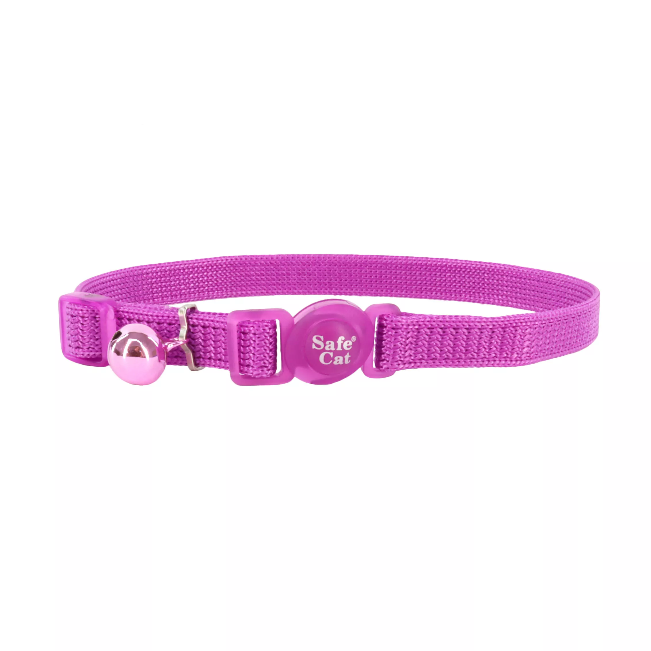 Coastal Safe Cat 3/8in Wide 8-12in Snag-proof Breakaway Collar Orchid - Image 1