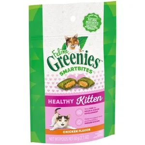 Greenies Smartbites Healthy Kitten 16oz Chicken Flavor - Image 1