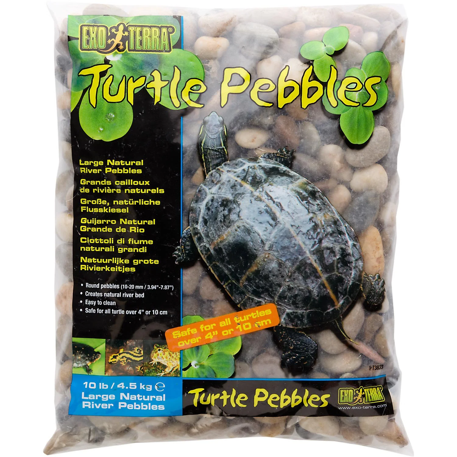 Exo Terra Turtle Pebbles, Large 10 lb bags - Image 1