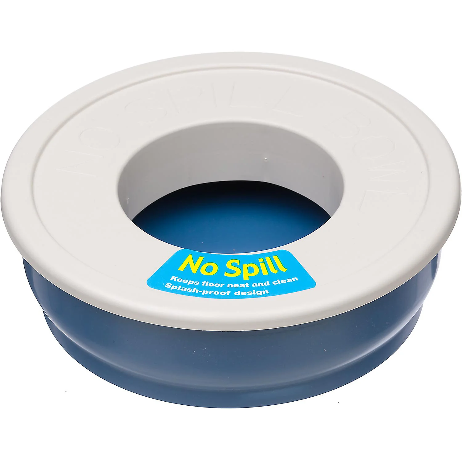 Petmate No Spill Pet Bowl  Blue  48 oz. - Image 1