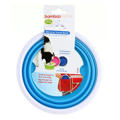 Bamboo 8Oz Silicone Travel Bowl - Image 1
