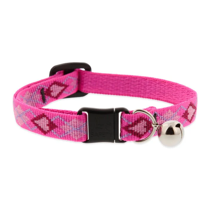 Lupine Pet Cat 1/2 In Wide 8-12 In Breakaway Safety Collar With Bell Original Designs Puppy Love - Image 1