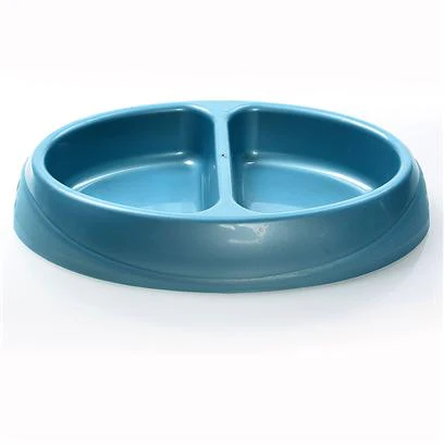 Petmate 23174 Small Double Dish Ultra-Light Microban Pet Dish - Image 1