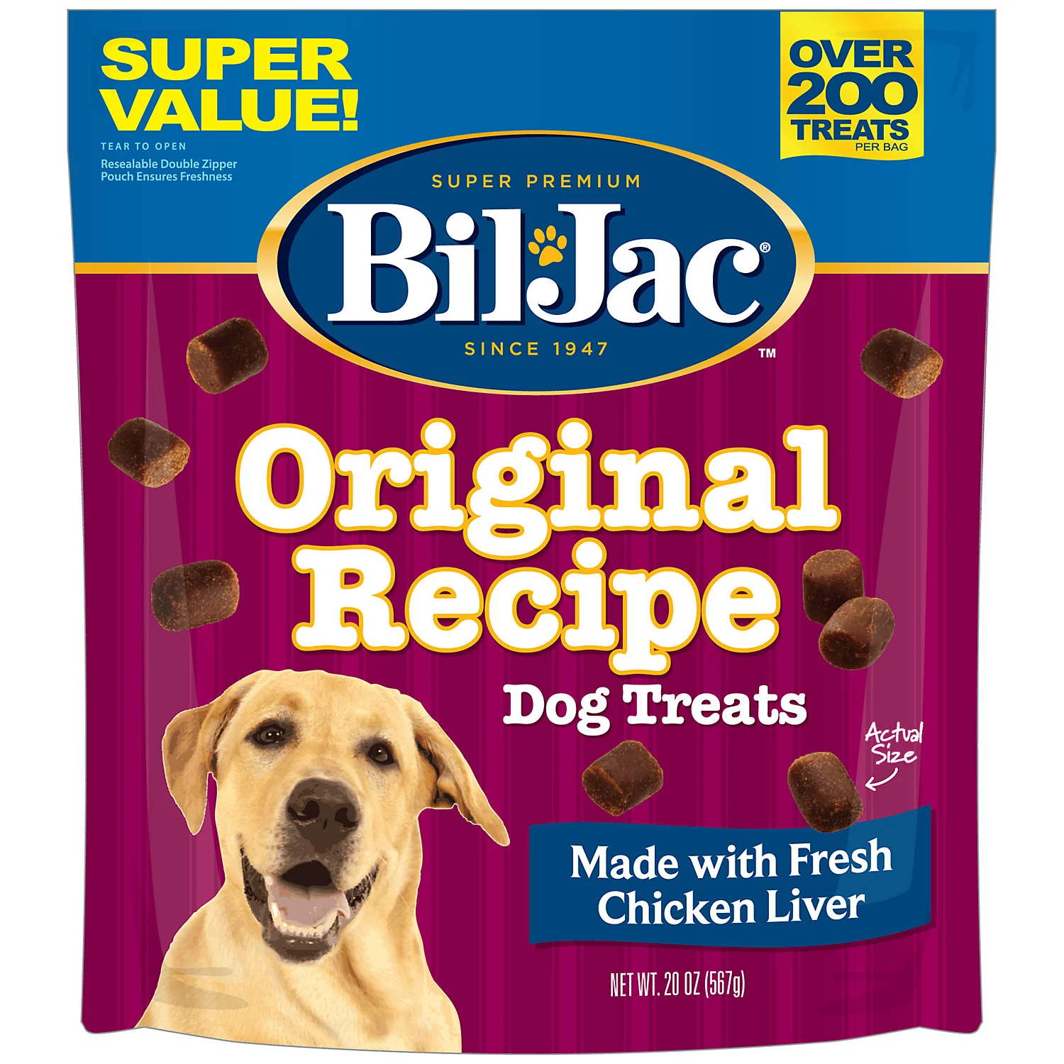Bil-Jac Original Recipe Dog Liver Treats 20oz - Image 1