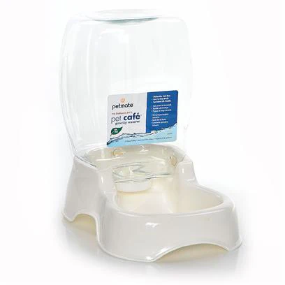 Petmate Café Cat and Dog Waterer  Pearl Tan  1.5 Gal - Image 1