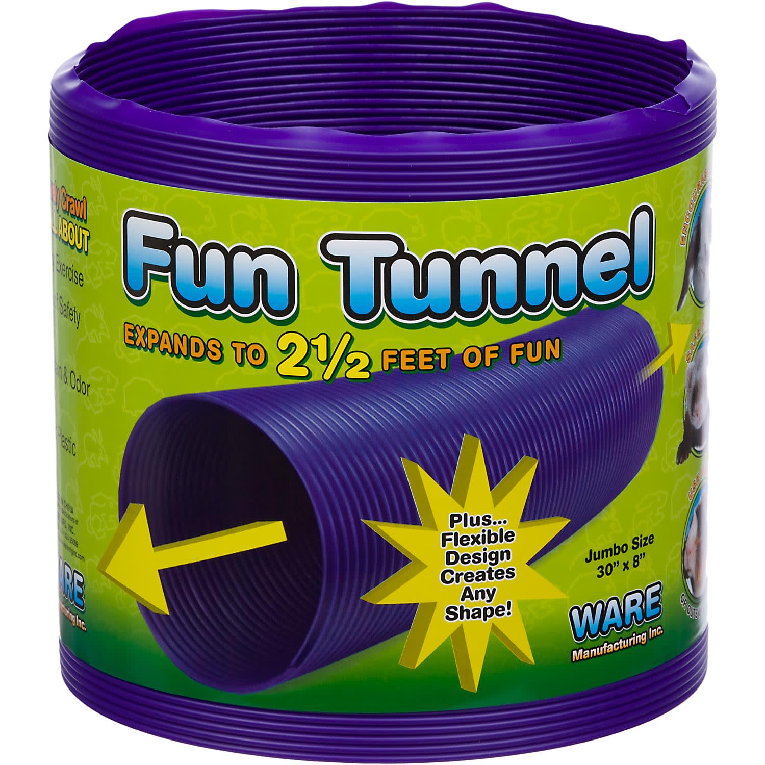 Ware Manufacturing Fun Tunnels Play Tube for Small Pets - Image 1
