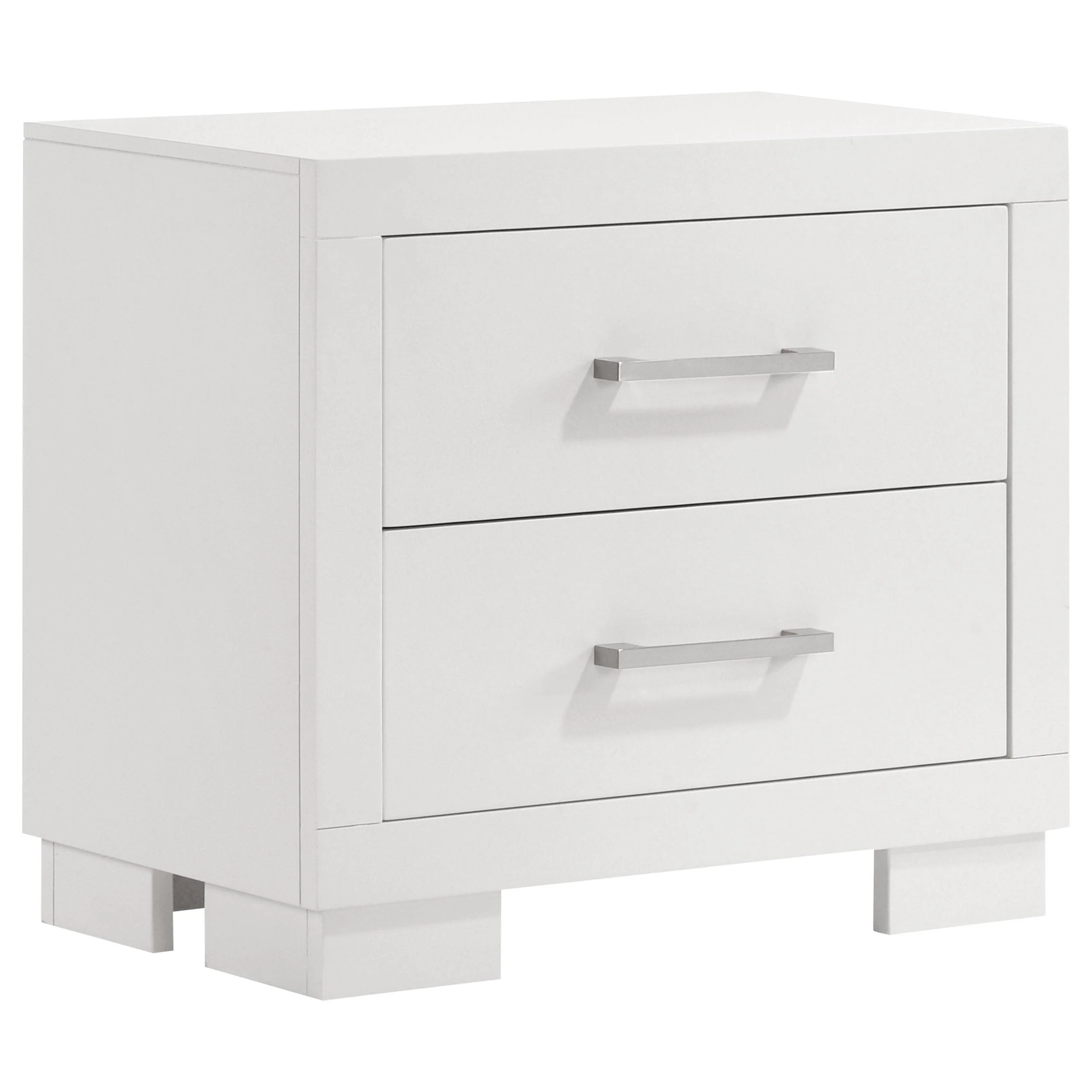 Coaster Furniture Jessica 202992 2-Drawer Nightstand - Snow White - Image 1