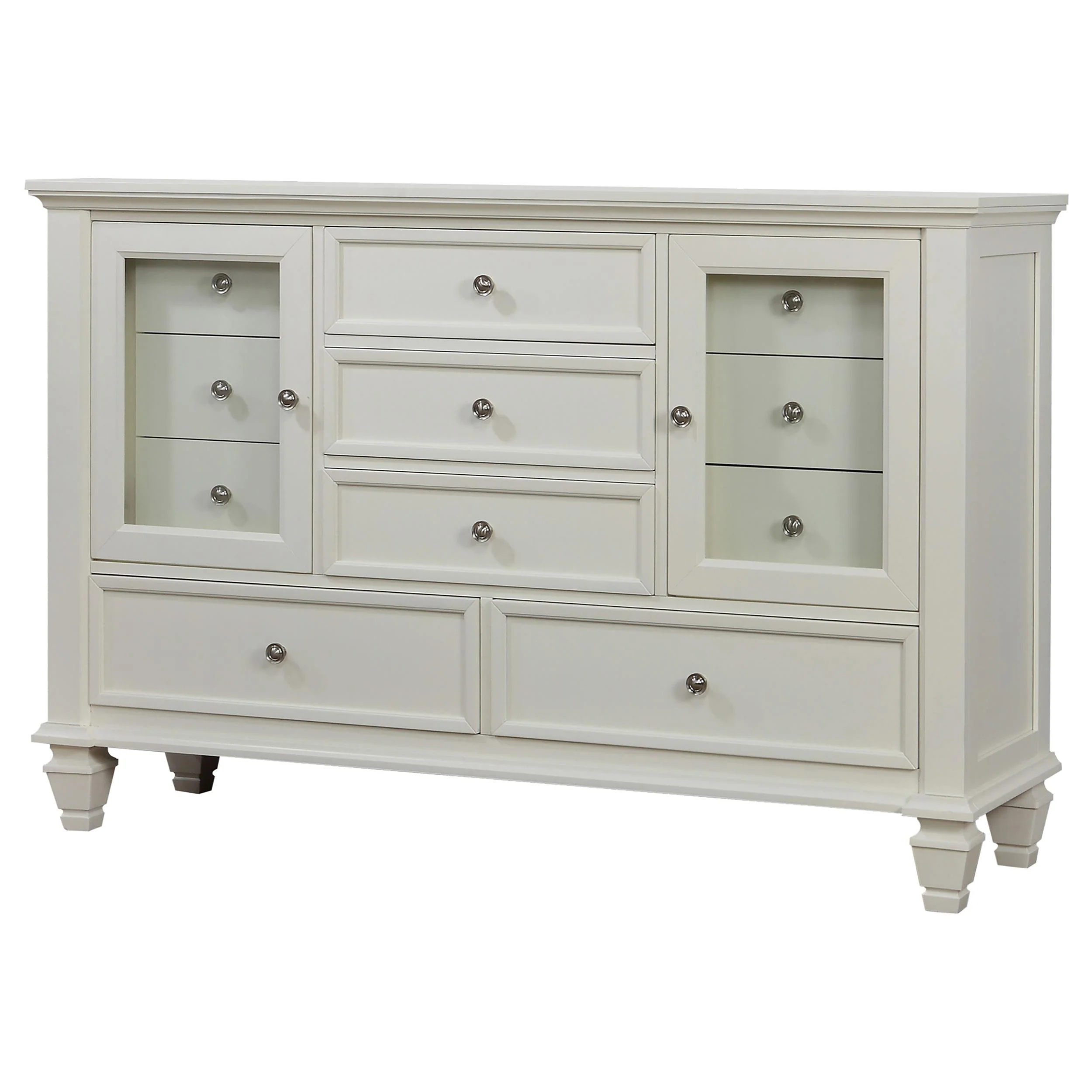 Coaster Furniture Sandy Beach 201303 11-Drawer Dresser - Cream White - Image 3