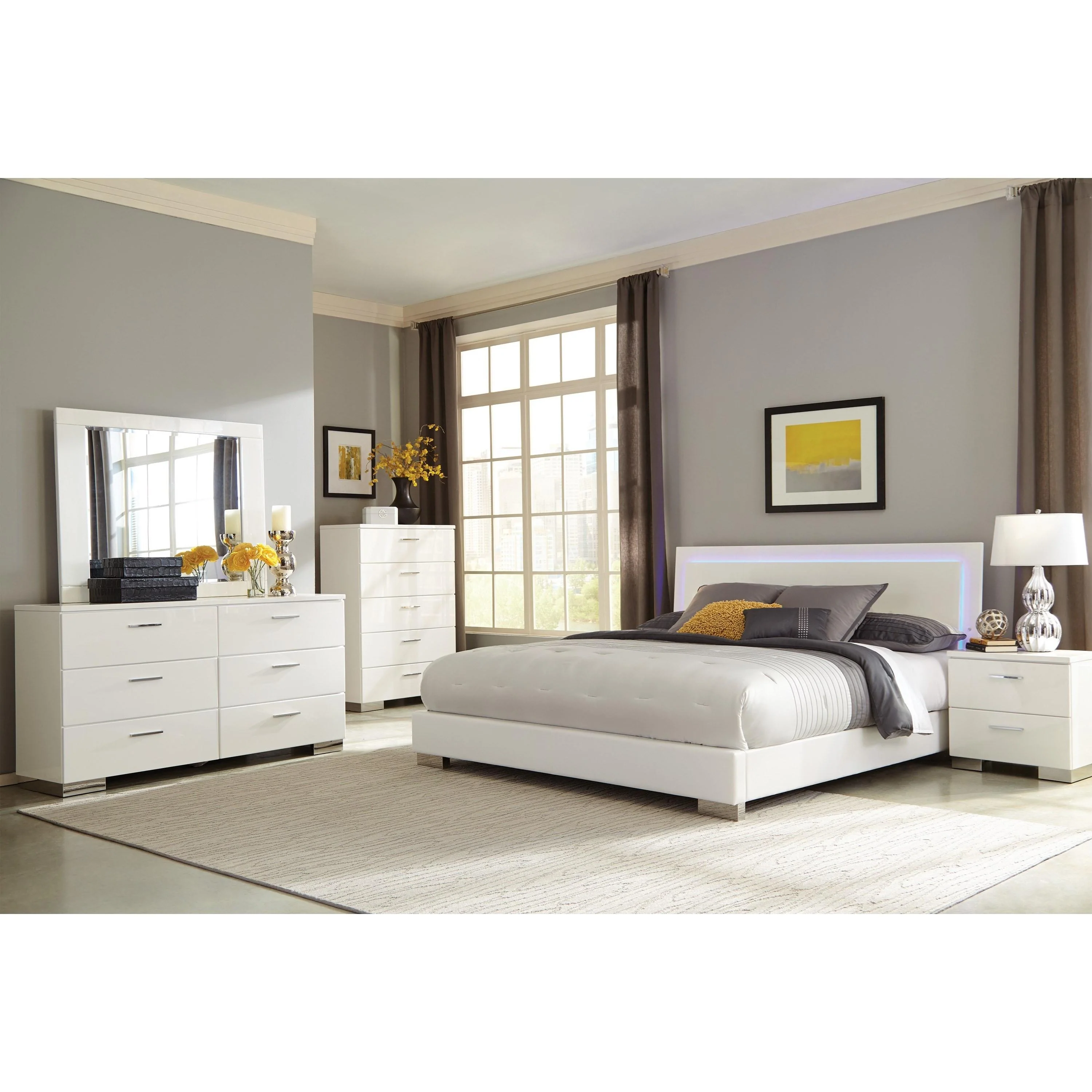 Coaster Furniture Felicity 203500KE 6 pc King Bedroom Set - Image 1