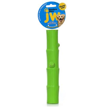 JW Pet Rubber Bamboo Stick Durable Dog Toys, Large - Image 1
