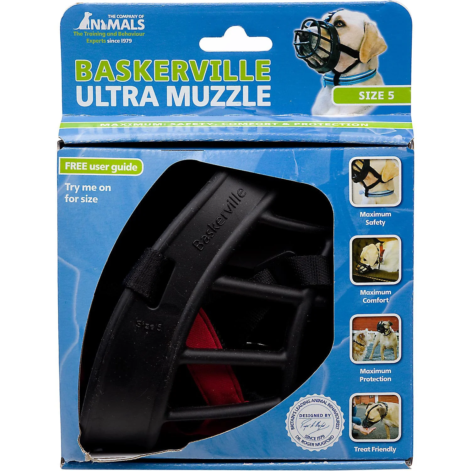 Baskerville Ultra Muzzle  Black  Size 5 - Image 1