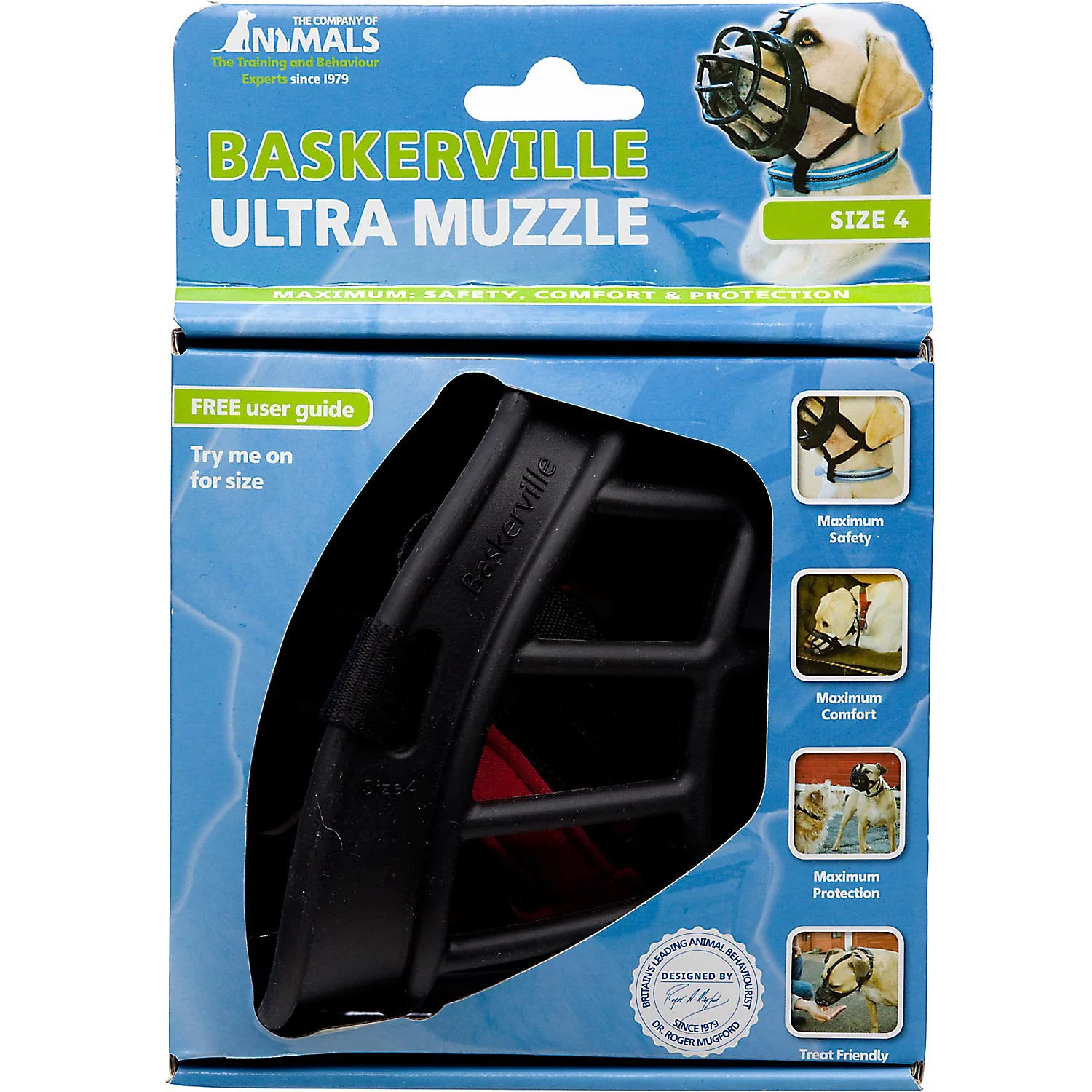 Baskerville Ultra Muzzle  Black  Size 4 - Image 1