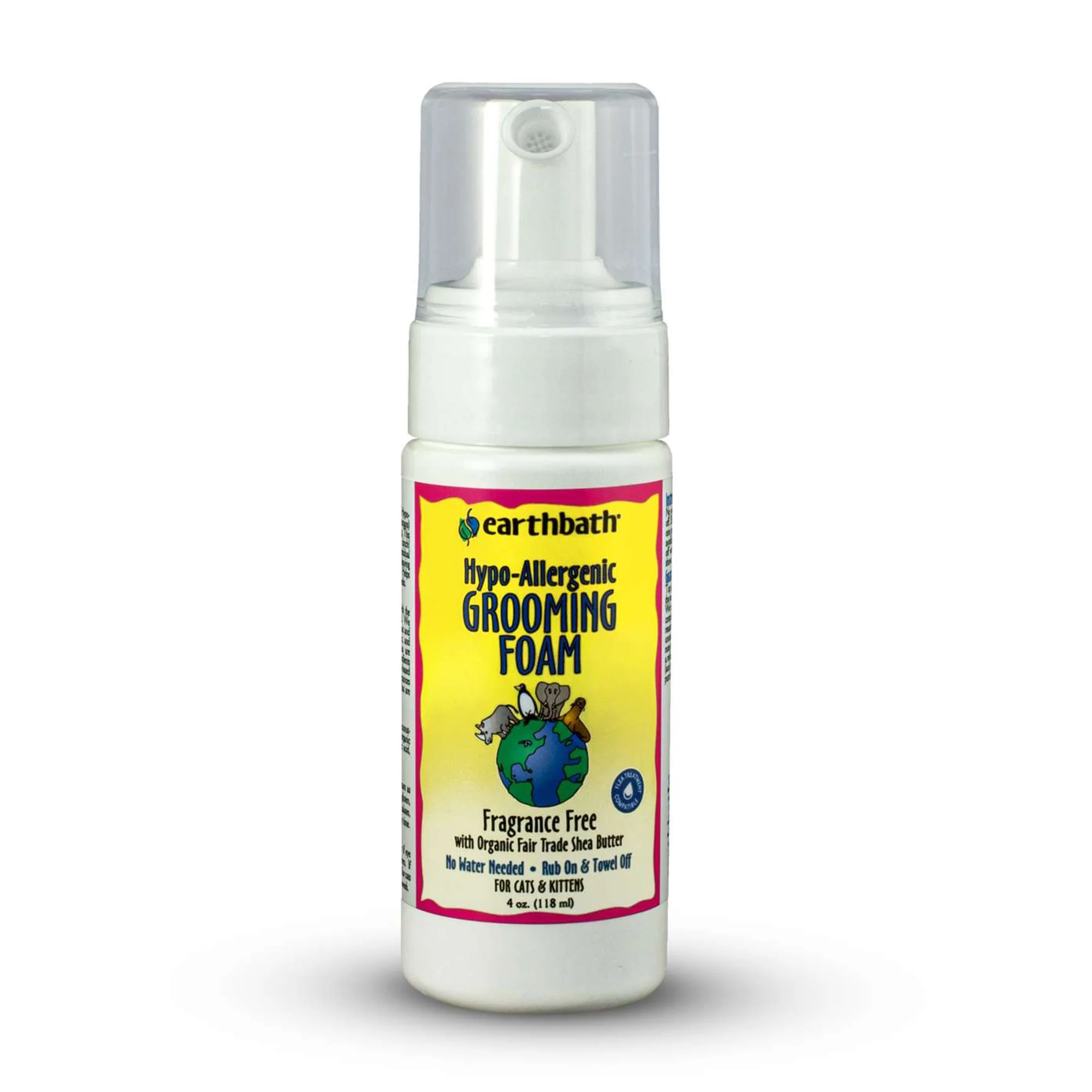 Earthbath Hypo-Allergenic Waterless Cat Foam  4 Ounce - Image 1