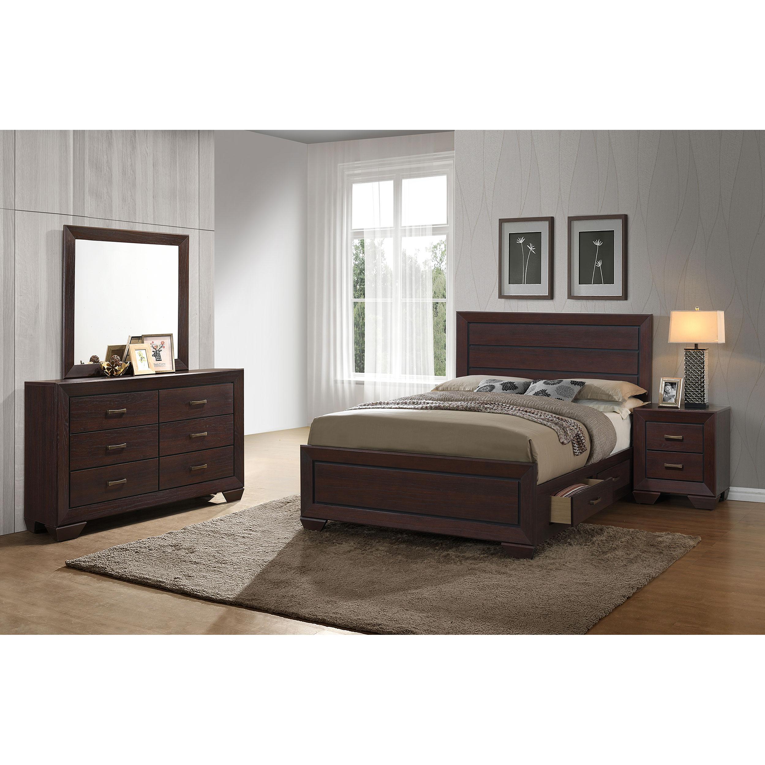 Coaster Furniture Kauffman 204390KE 6 pc King Bedroom Set with Storage - Image 1