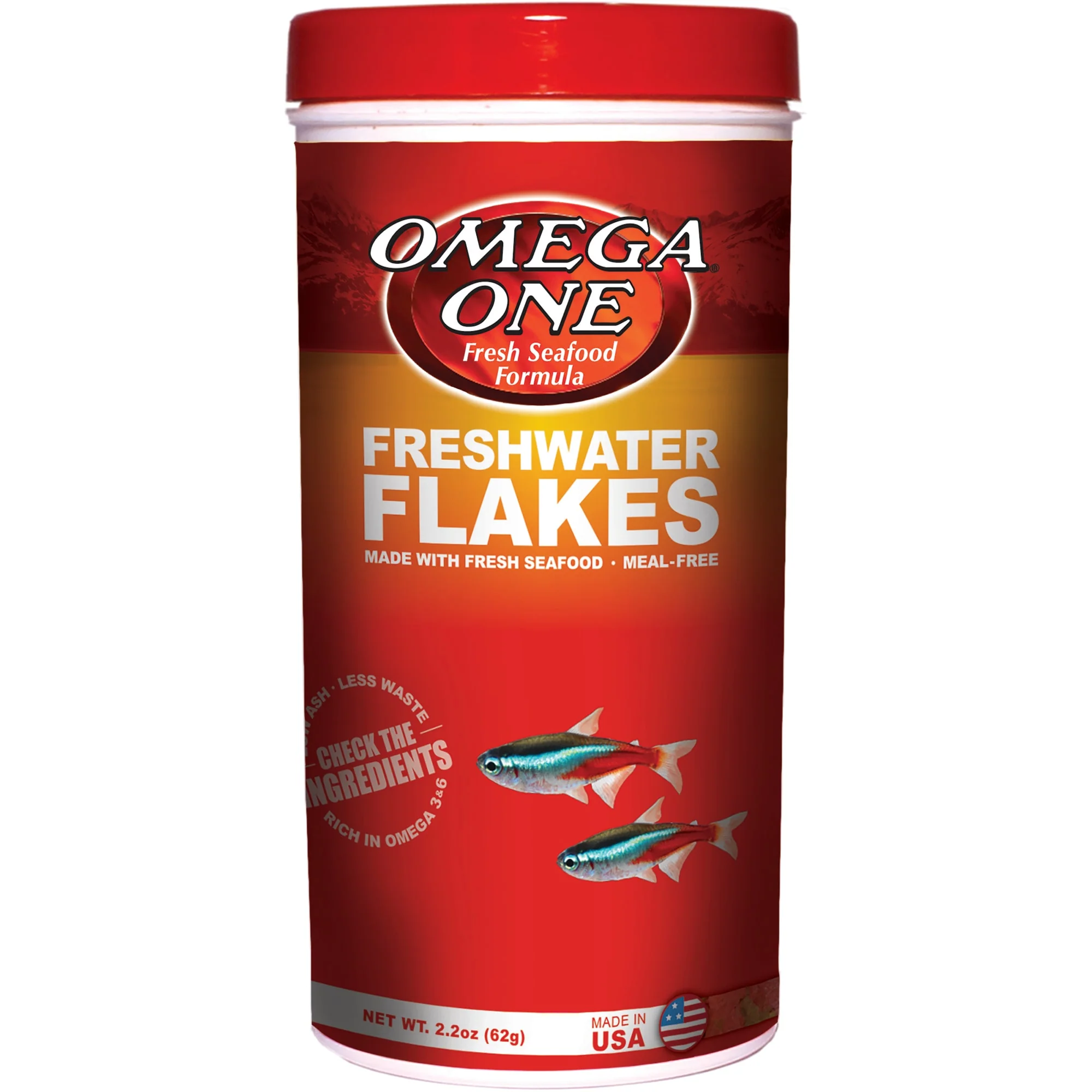 Omega One Freshwater Flakes - 2.2 oz - Image 1