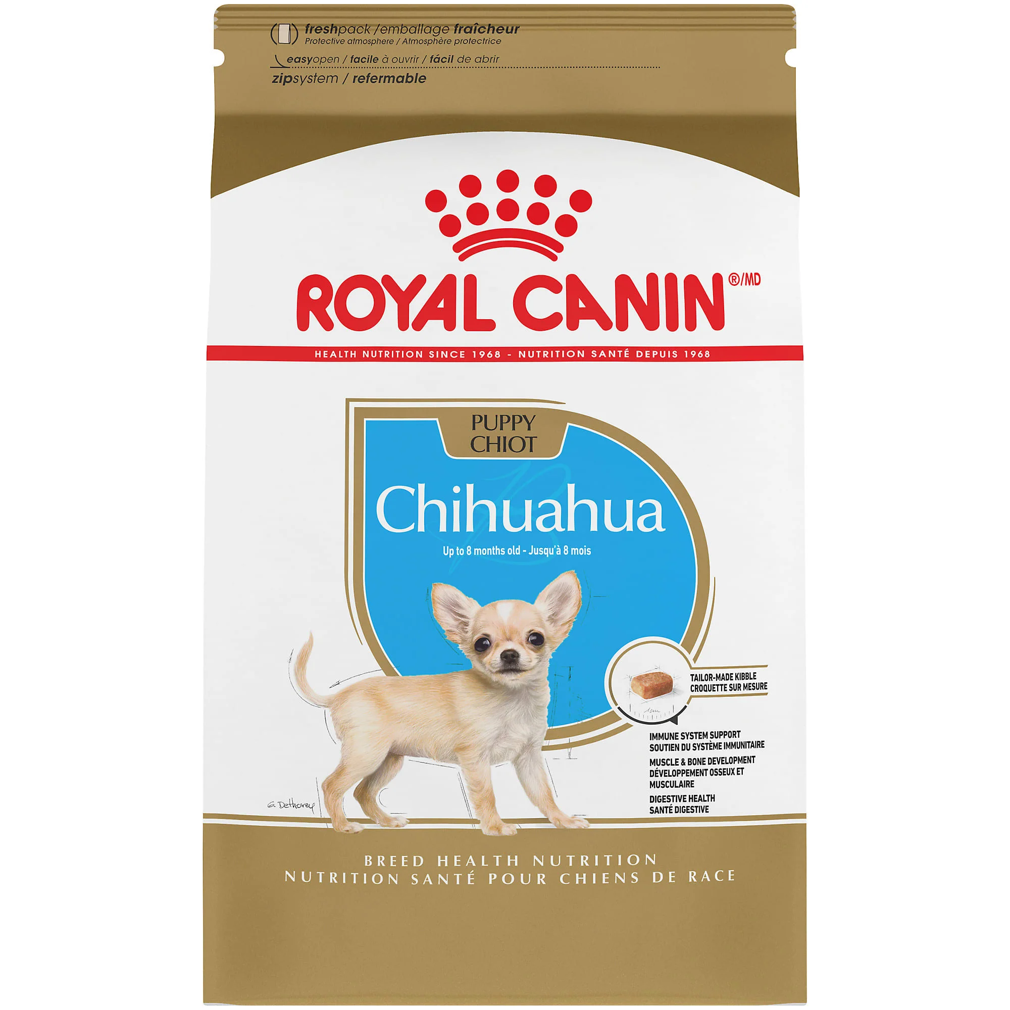 Royal Canin Breed Health Nutrition Chihuahua Small Breed Puppy Dry Dog Food, 2.5 lb - Image 1