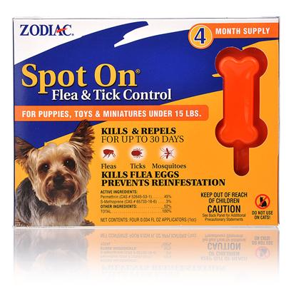 Zodiac Spot On Flea & Tick Control For Dogs Over60 lbs 6pk - Image 1