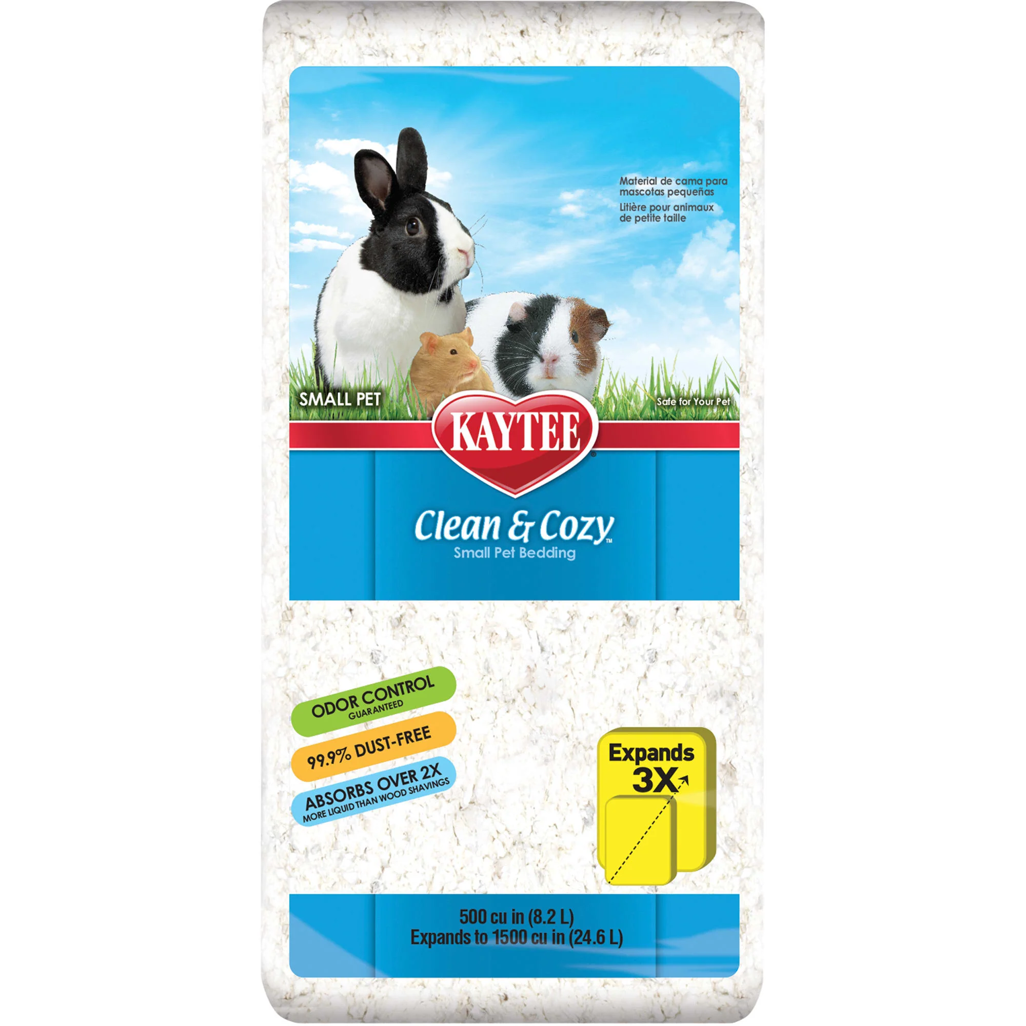 Kaytee Clean & Cozy White Small Animal Pet Bedding 24.6 Liters - Image 1