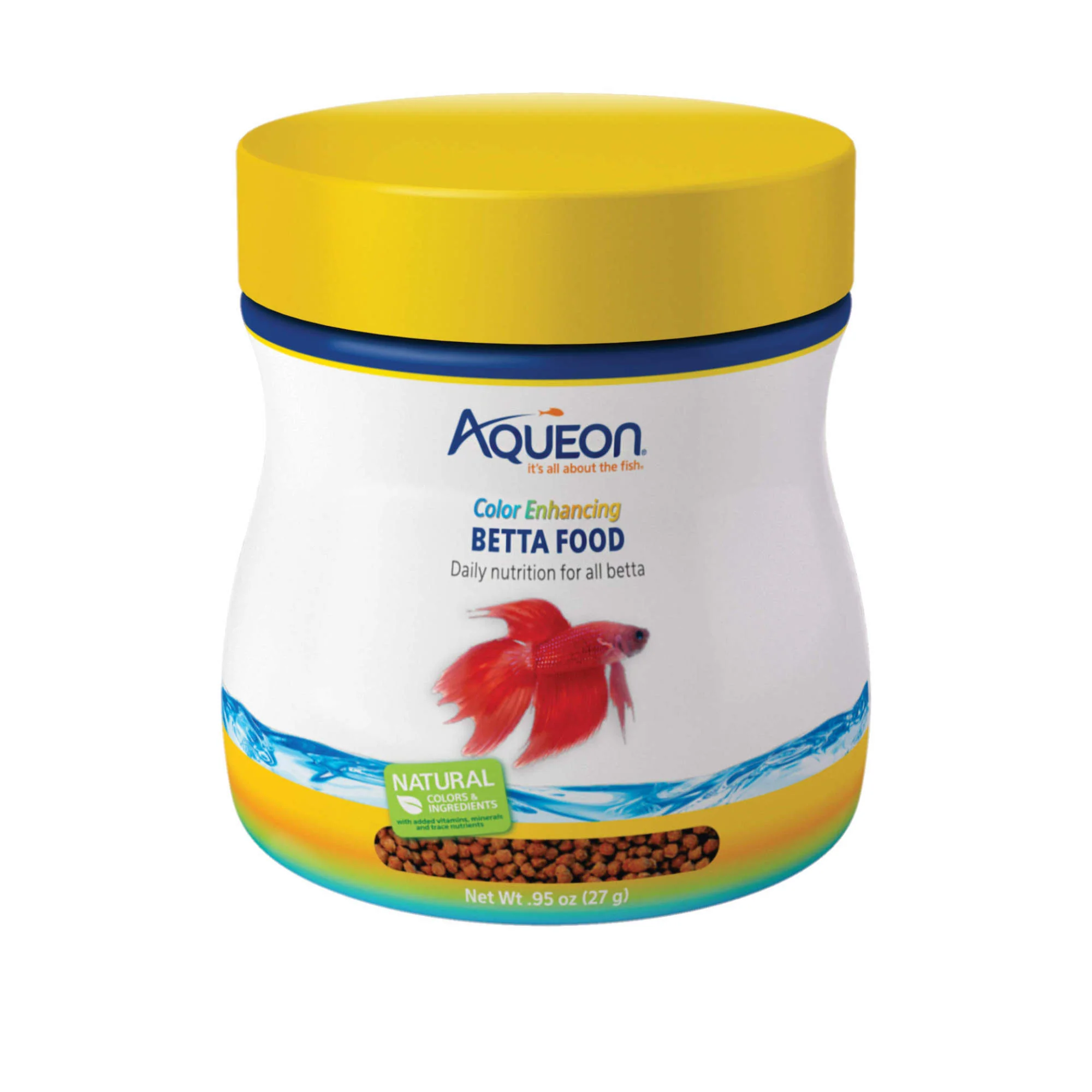 Aqueon Color Enhancing Betta Food, .95oz - Image 1