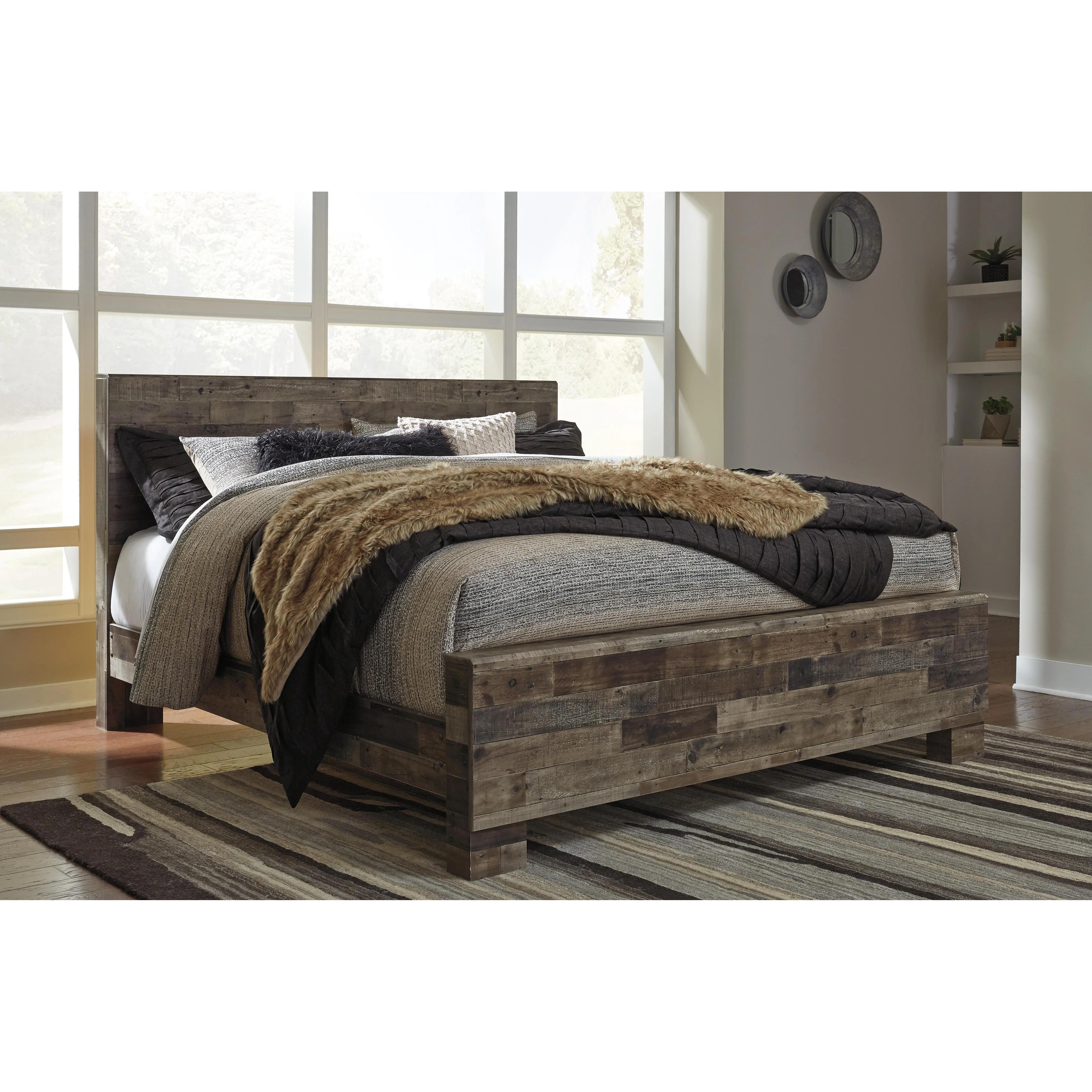 Benchcraft Derekson B200 7 pc King Panel Bedroom Set - Image 2
