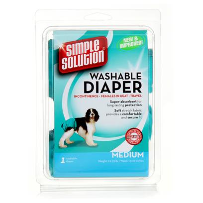 Simple Solution Washable Female Dog Diaper Small - Image 1