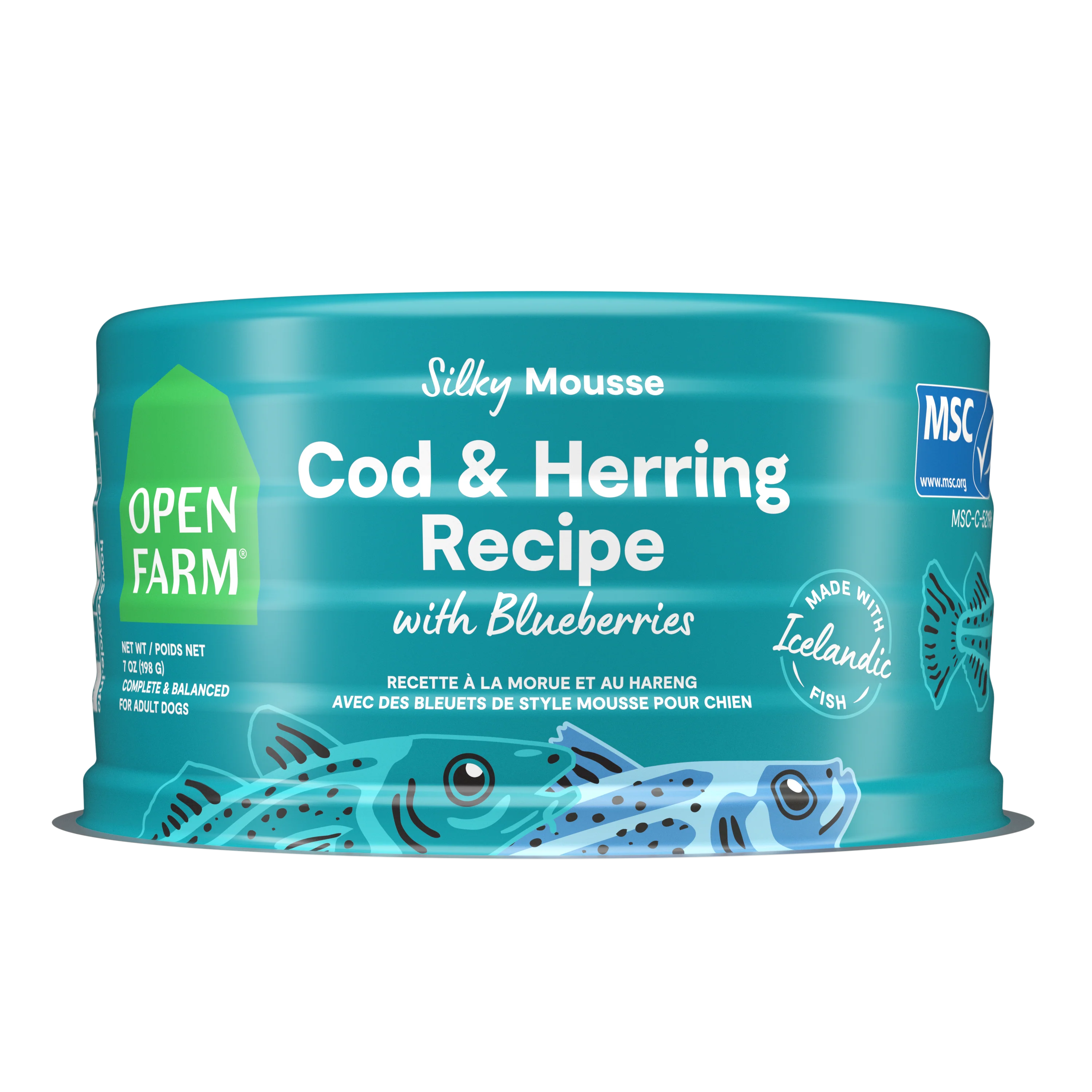 Open Farm Cod Recipe With Blueberries For Dogs 7oz Can