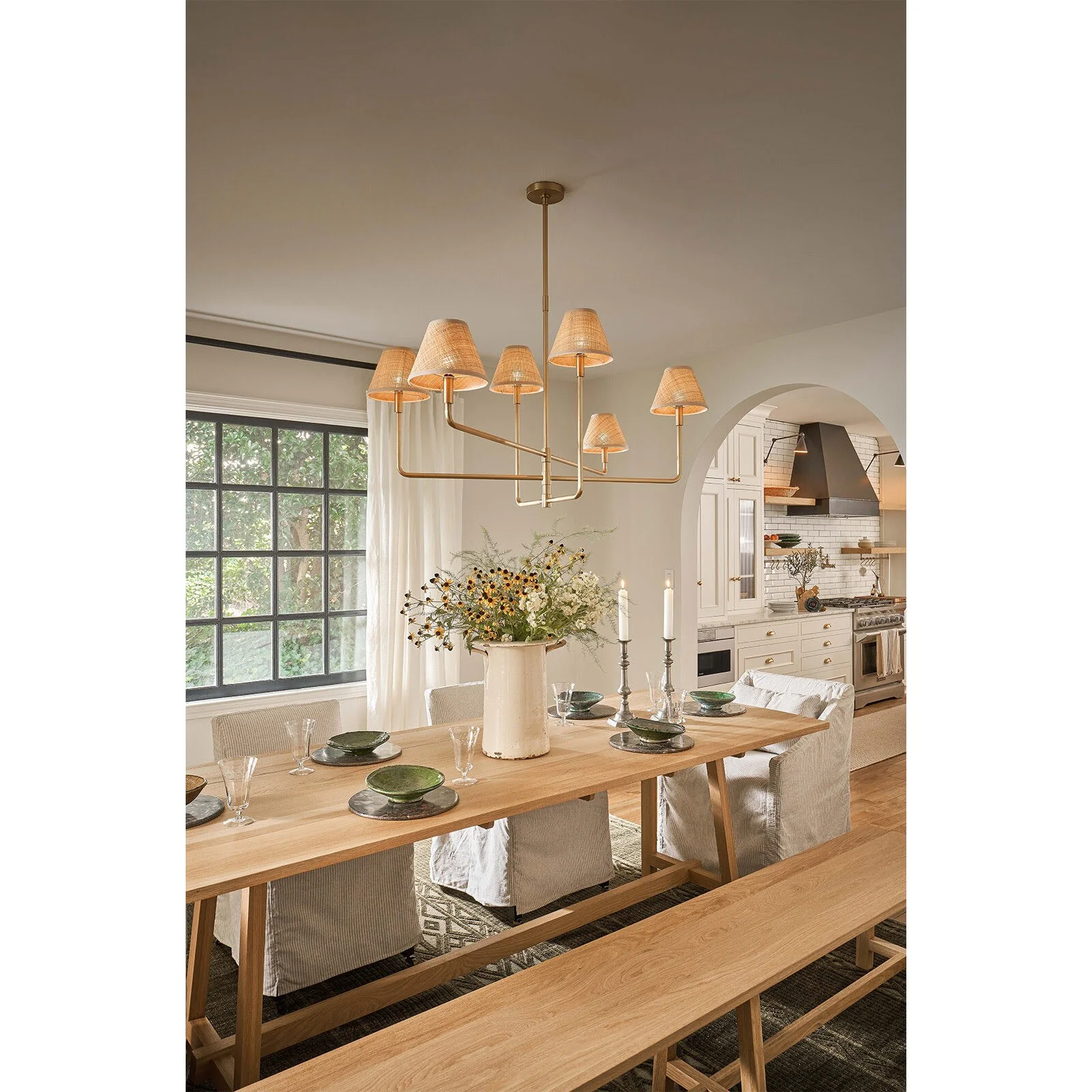 Polly Rattan Chandelier - Image 2