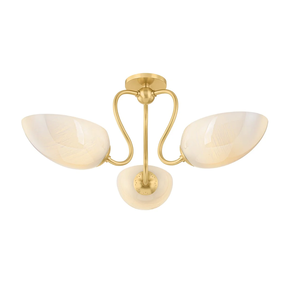 Reva Three Light Semi Flush Mount - Image 1