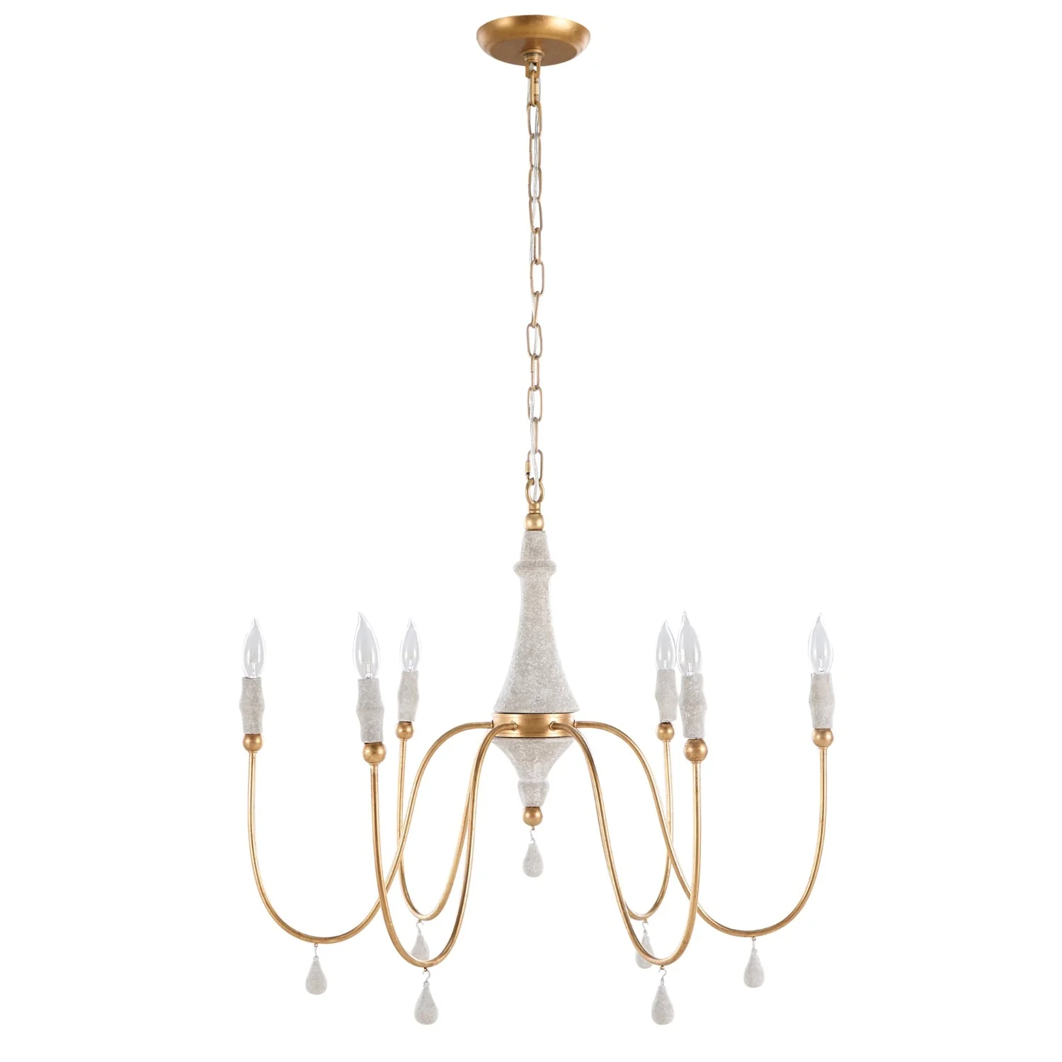 Clay Six Light Chandelier - Image 1