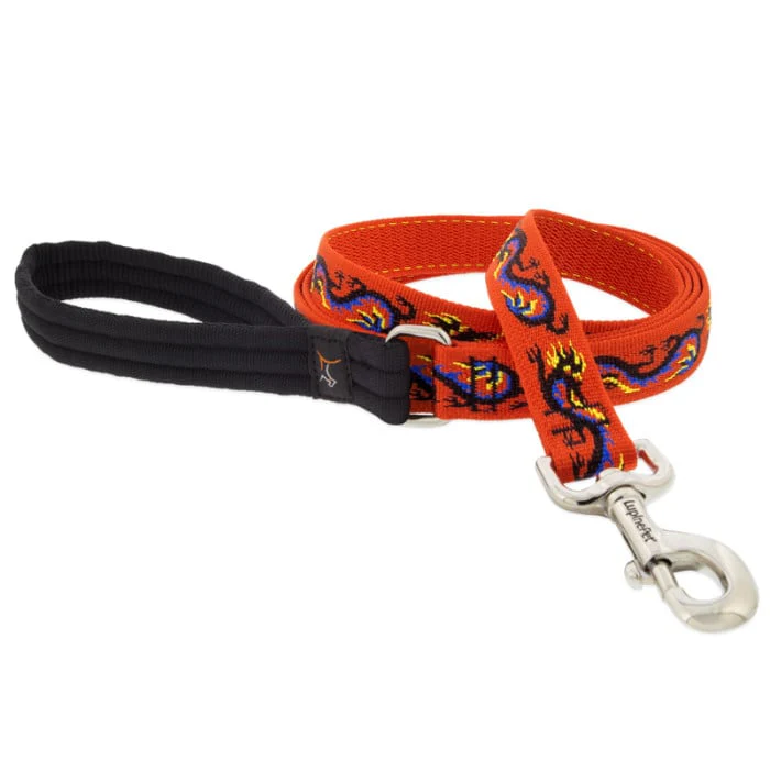 Lupine Pet Dog 6 Ft Long 1 In Leash Microbatch Lucky Dragon - Image 1