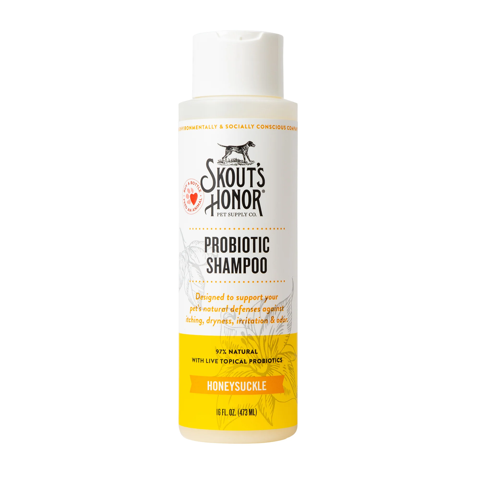 Skouts Honor Skout s Honor Honeysuckle Probiotic 2 in 1 Shampoo Conditioner Honeysuckle 16OZ - Image 1