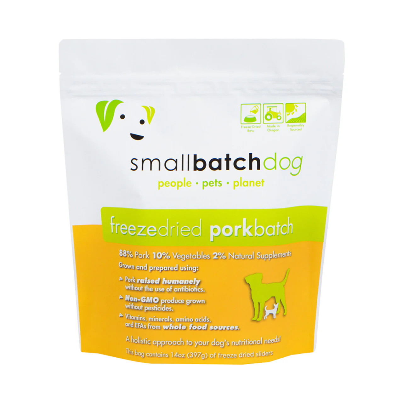 Smallbatch Porkbatch Sliders Freeze-Dried Dog Food 14oz - Image 1