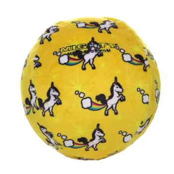 Mighty Ball Large Unicorn-Durable Ball  Squeaky Plush Dog Toy - Image 1