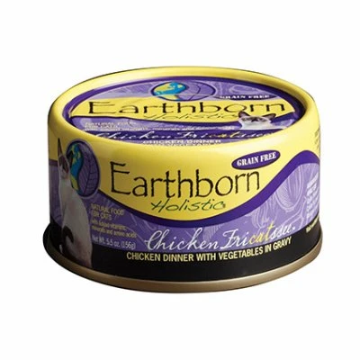 Earthborn Holistic Chicken Fricatssee Chicken All Stages Wet Cat Food  5.5 Oz - Image 1