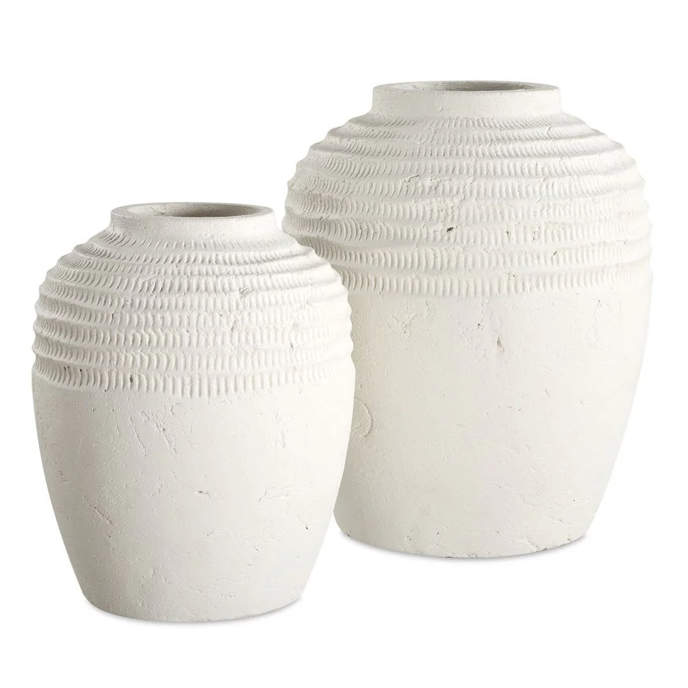 Ridge Vases, Set of 2