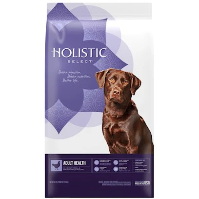 Holistic Select Natural Dry Dog Food  Chicken Meal & Rice Recipe  30lb - Image 1