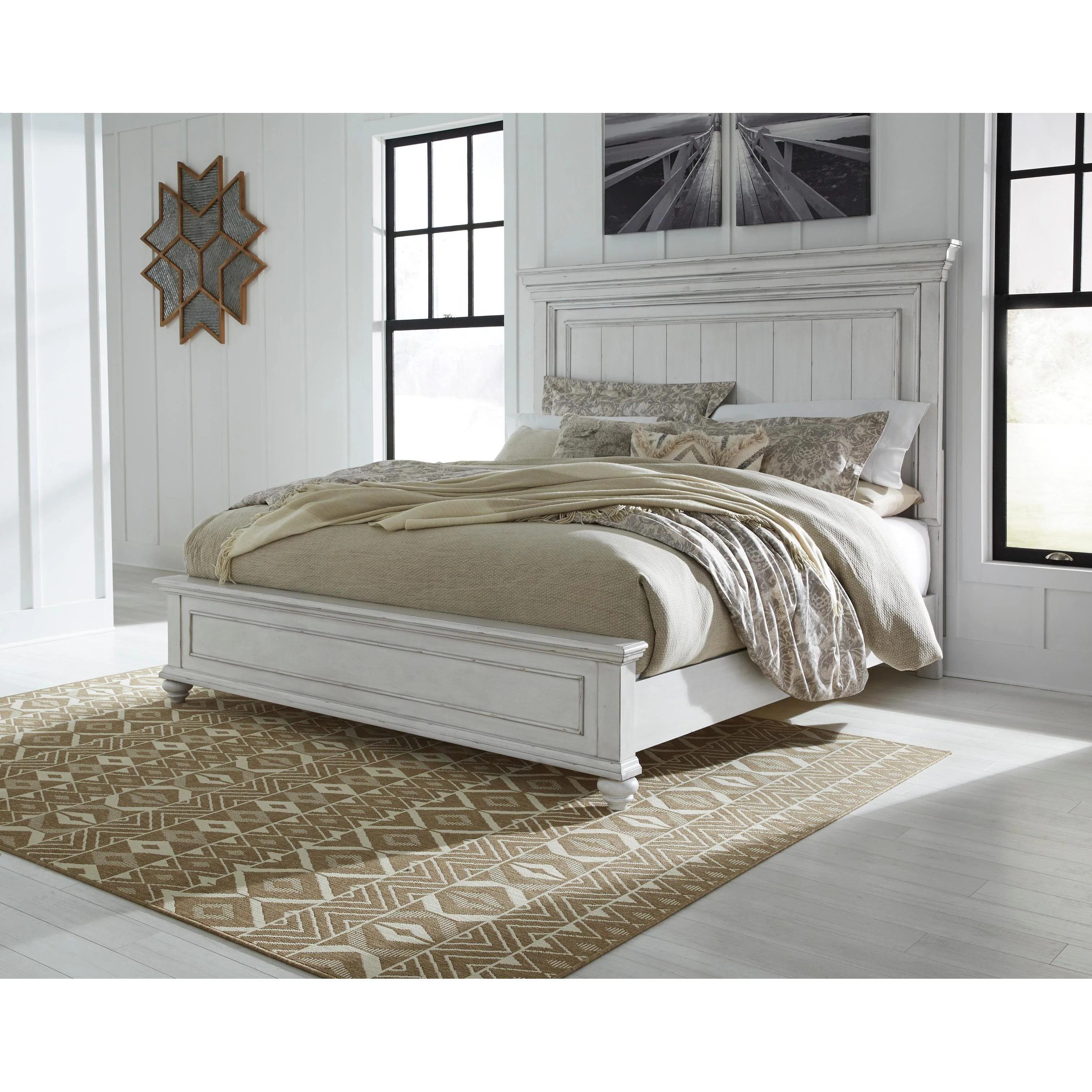 Benchcraft Kanwyn B777B21 6 pc Queen Panel Bedroom Set - Image 3
