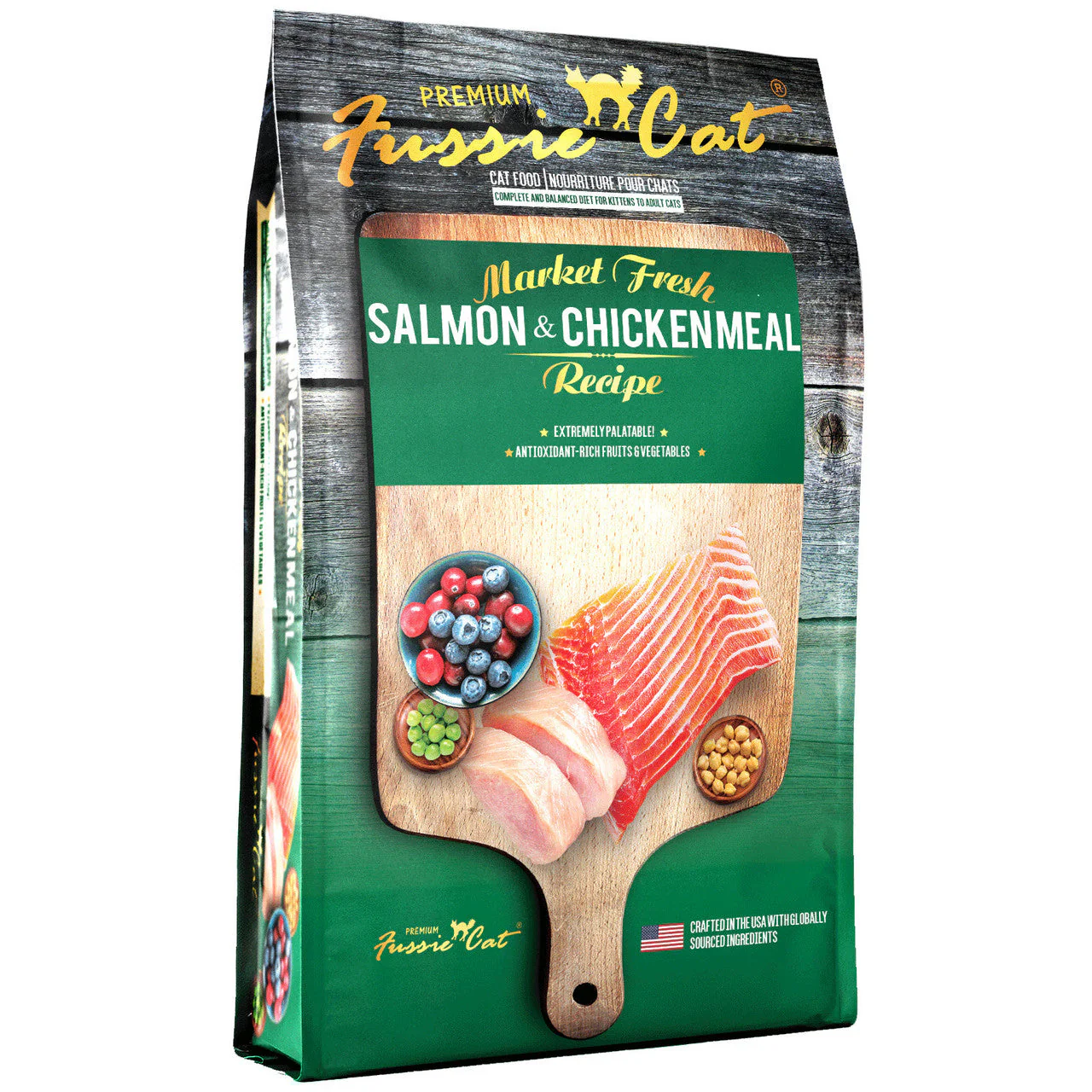 Fussie Cat Market Fresh Salmon & Chicken Meal Cat Food 10lb - Image 1