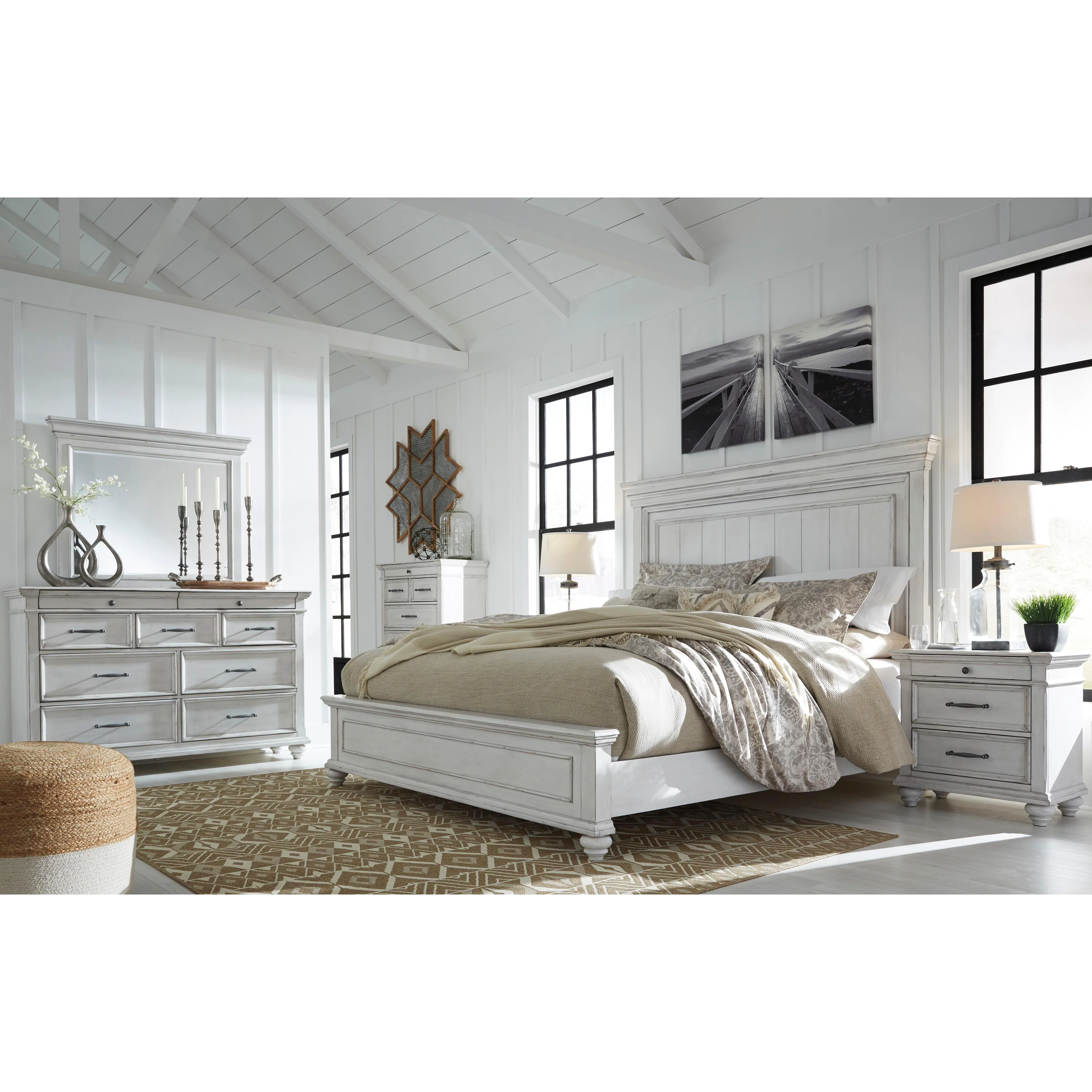 Benchcraft Kanwyn B777B22 6 pc King Panel Bedroom Set - Image 1