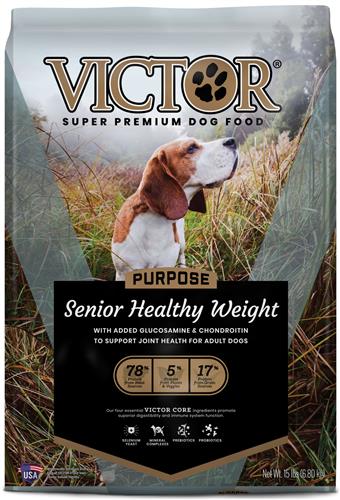 Victor Super Premium Dog Food Senior-Healthy Weight 15 Lb - Image 1