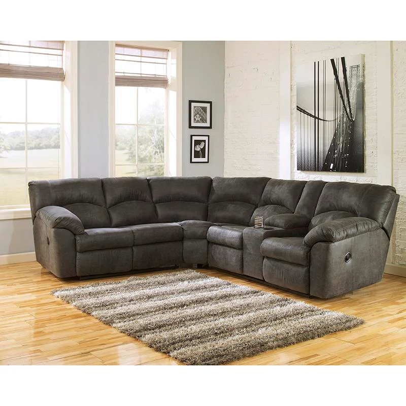 Signature Design by Ashley Tambo Reclining Leather Look 2 pc Sectional 2780148/2780149 - Image 1