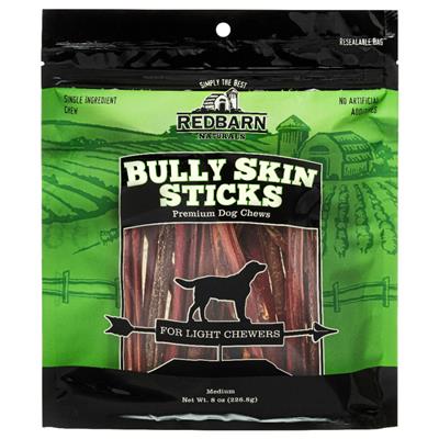 Red Barn Dog Bully Skin Stick Medium 8oz - Image 1