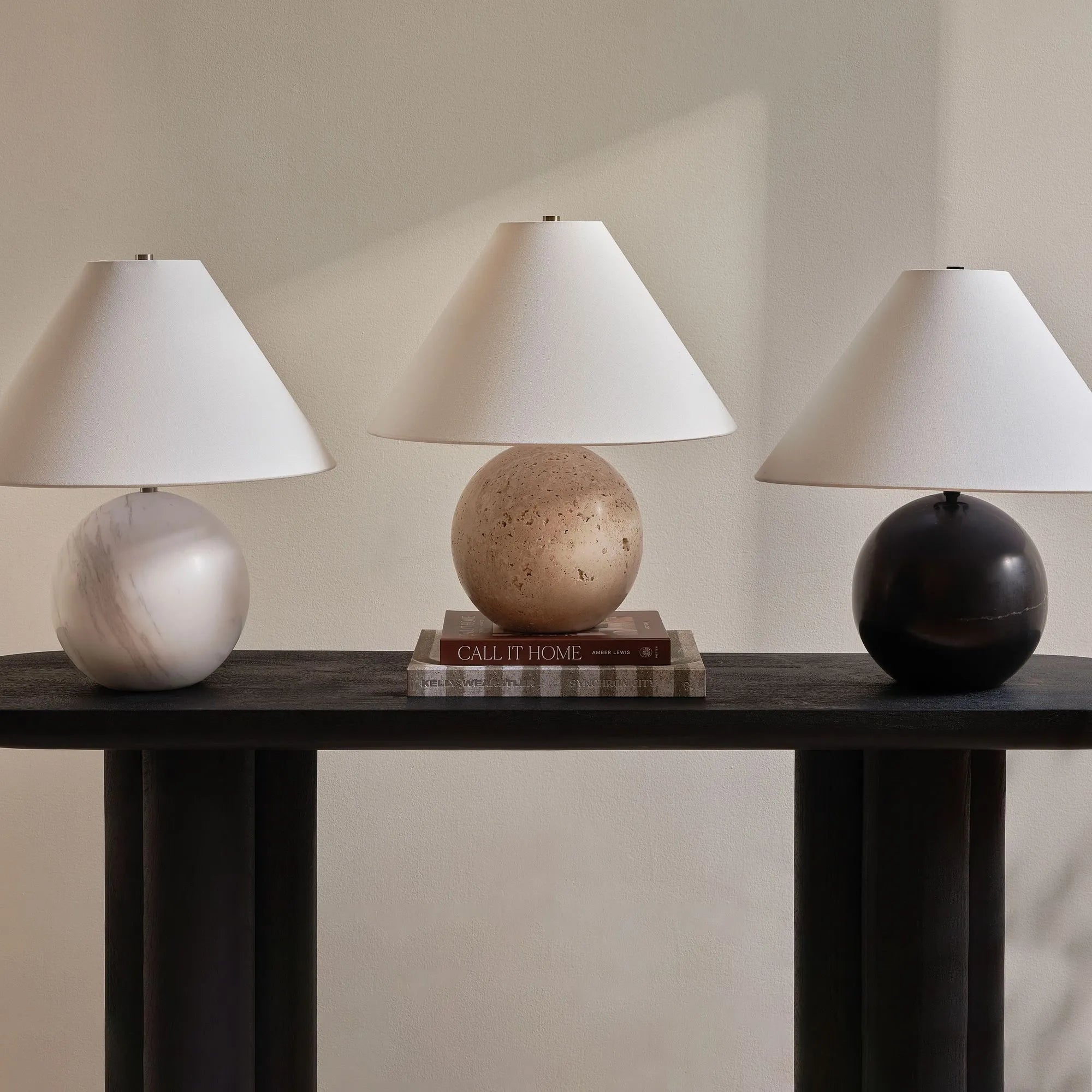 Kismet Travertine Table Lamp - Image 2