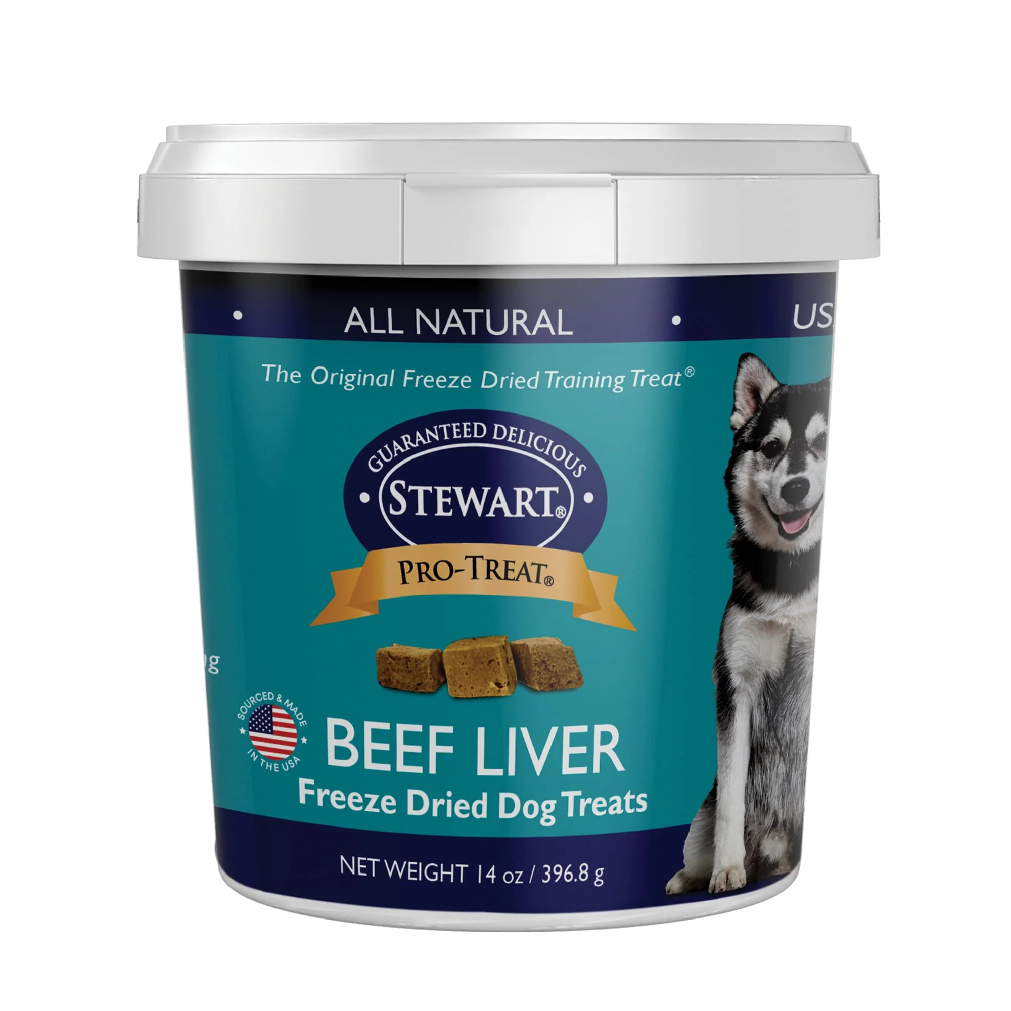 Stewart Pro Freeze Dried Dog Treat Beef Liver 14oz - Image 1