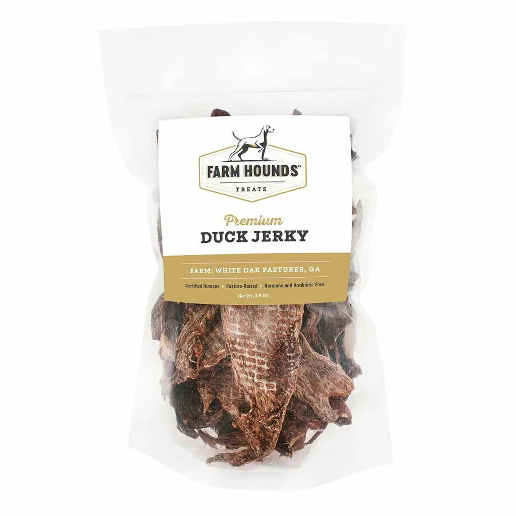 Farm Hounds Duck Jerky Dog Treats 3.5oz - Image 1