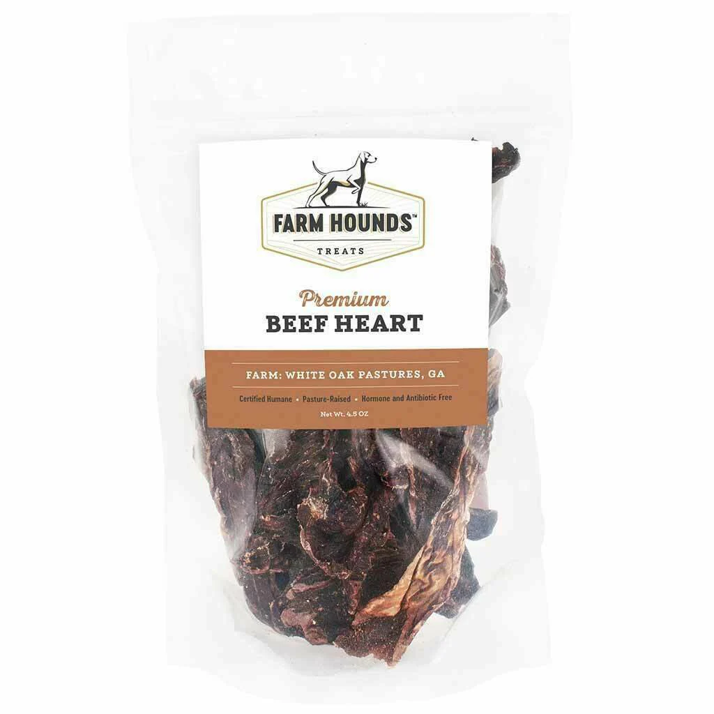 Farm Hounds Beef Hearts Dog Treats 4.5oz - Image 1