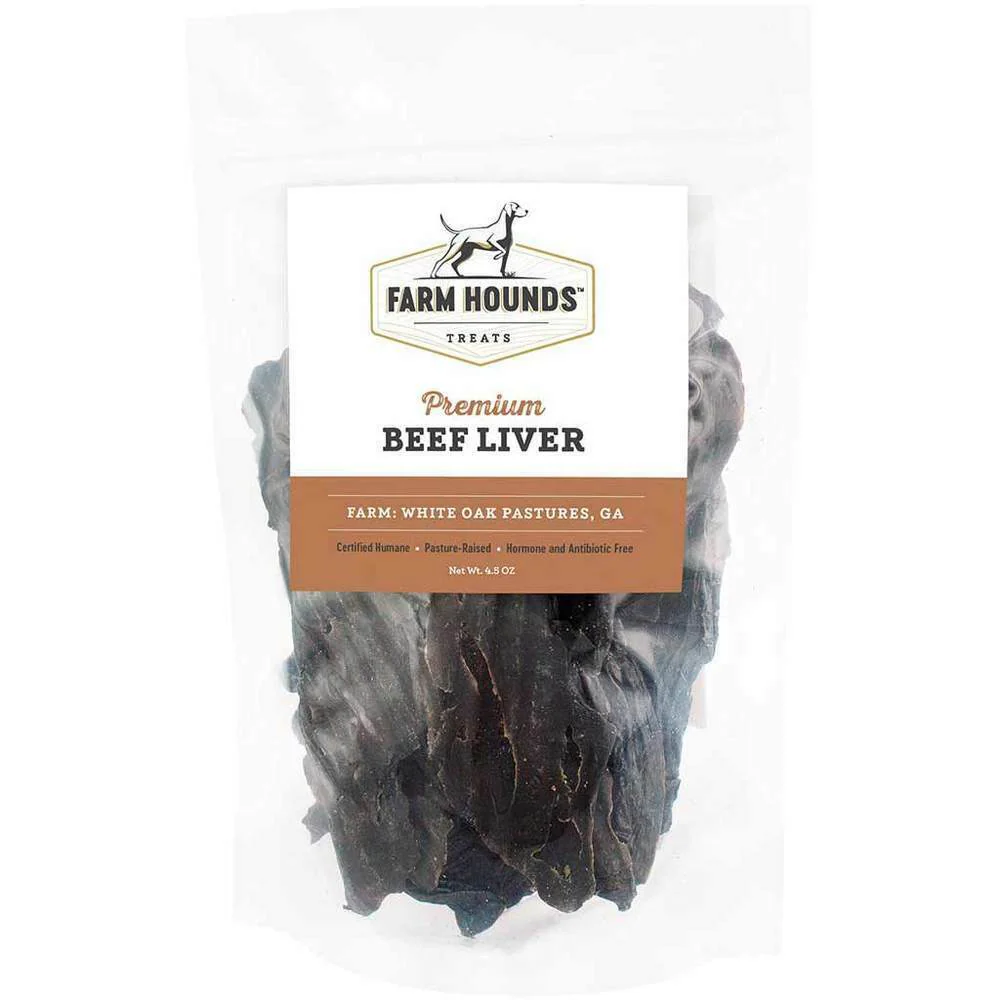 Farm Hounds Beef Liver Dog Treats 4.5oz - Image 1
