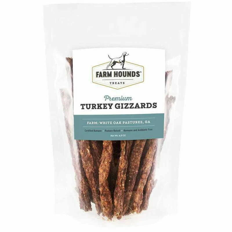 Farm Hounds Turkey Gizzards Sticks Dog Treats 4.5oz - Image 1