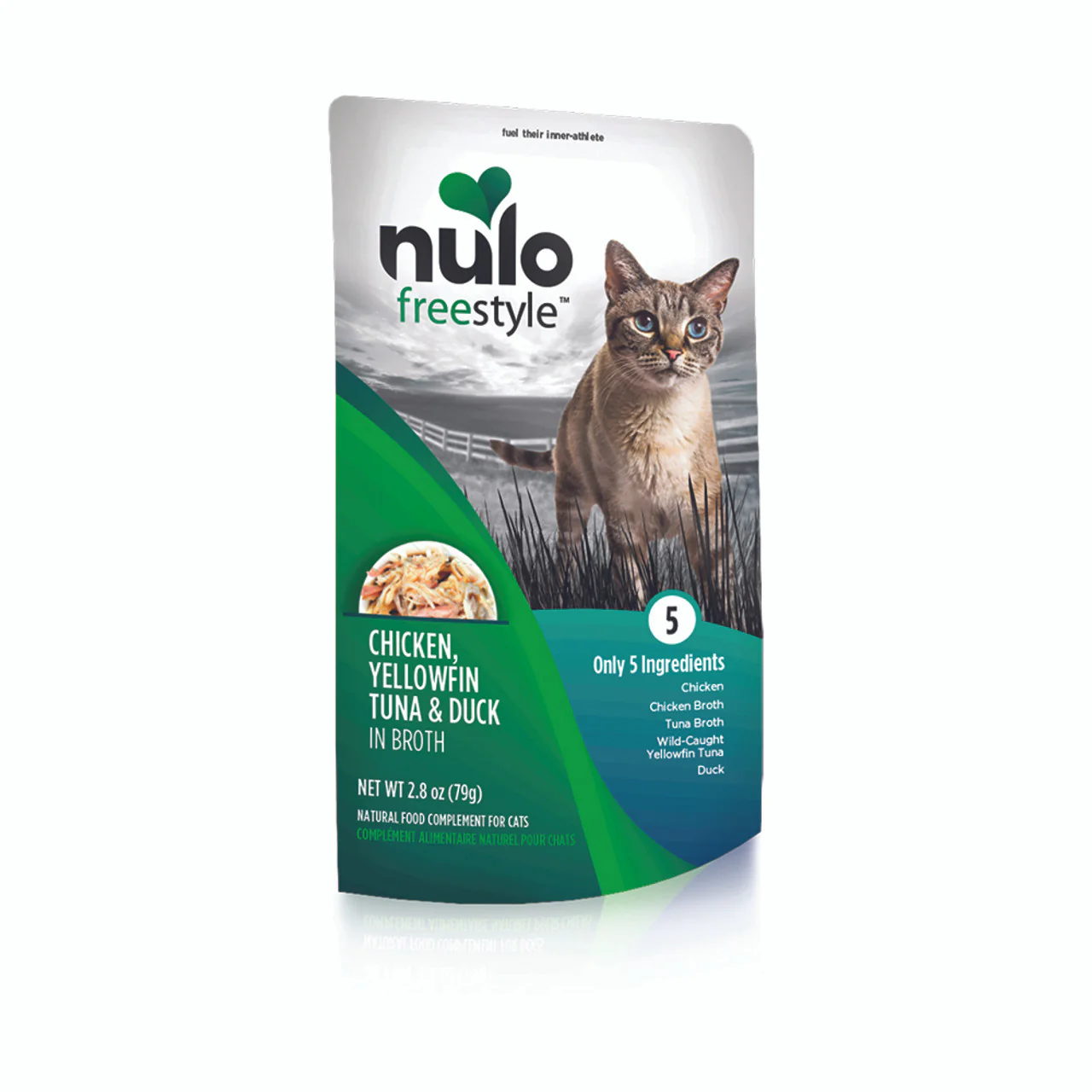 Nulo FreeStyle Chicken, Yellowfin Tuna, Duck in Broth Wet Cat Food, 2.8 oz - Image 1