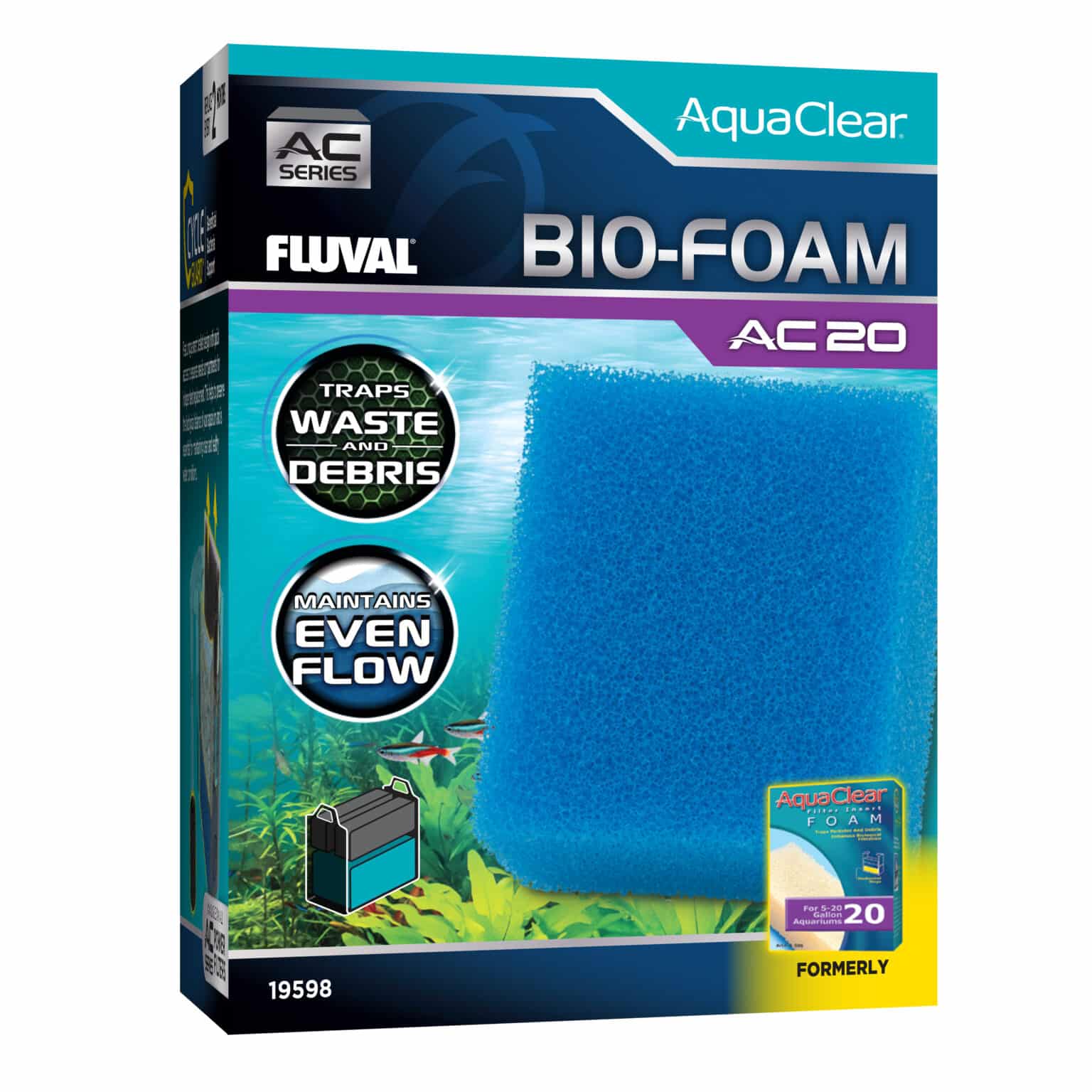 Hagen Fluval Aquaclear Bio-Foam for AC20 Power Filter 1pk - Image 1